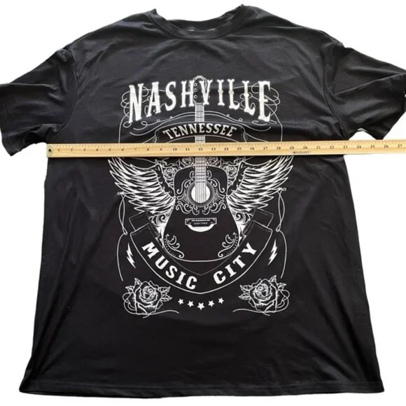 Plus Size Western Nashville Guitar Country Music Stampede Boho Cowgirl Sz OXL - Picture 5 of 9